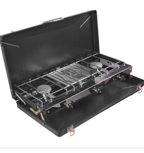 Halfords double stove and grill (new)