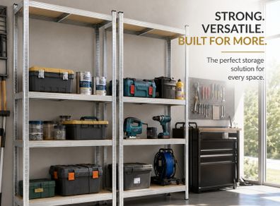 Heavy Duty Garage Shelving Set of 2