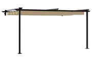 Wall Mounted Gazebo Taupe Steel