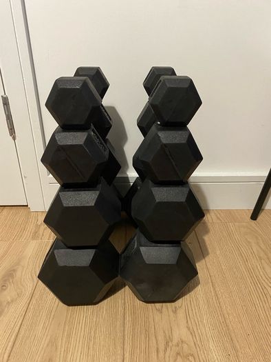 Hex Dumbbells Full Set (high quality)