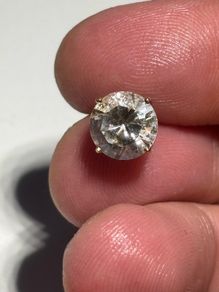 Single Chunky 9ct Gold Round Stud Earring 1.3G Total Weight