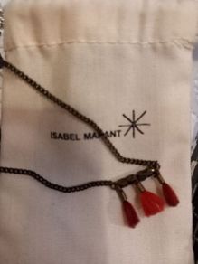 Isabel Marant brass and tassel necklace