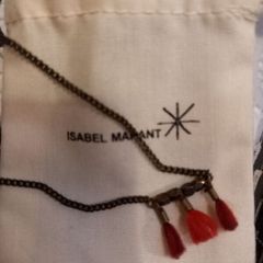 Isabel Marant brass and tassel necklace