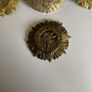 Irish Army cap badges three brass one staybrite Image 6