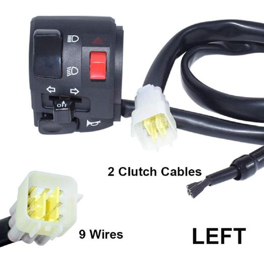 7/8" 22mm Motorcycle Switches Motorbike Horn Button Turn Signal Electric Fog Lamp Light Start Handlebar Controller Switch