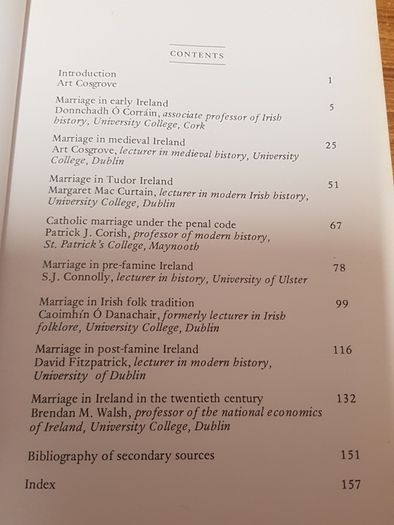 Marriage in Ireland Ed. by Art Cosgrove