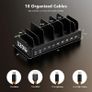 320W Charging Station for Multiple Devices with 10 Cables, 10-Port GaN USB Charger with Dual 65W PD Laptop Charging, 5 USB-C & 5 USB-A Dock for MacBook, iPhone, iPad, Tablets (Black) Image 7