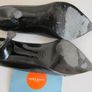 Gorgeous Karen Millen Ladies Womens Black Leather High Hill Shoes Size 37.5 Image 10