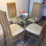 Glass opt table & 4 chairs Image 2