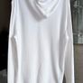 Ralph Lauren XL White Waffle Knit Hoodie Pony Logo Mens Image 5