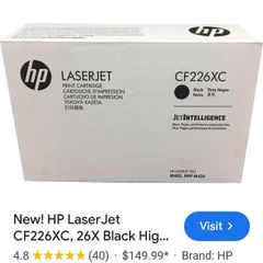 Hp laserjet print cartouche Black