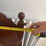 Antique wooden overmantle mirror Image 2
