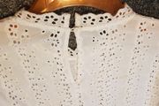Lovely White Cotton Top Size 14