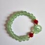 Brand New Green Beaded Stretch Bracelet Image 3