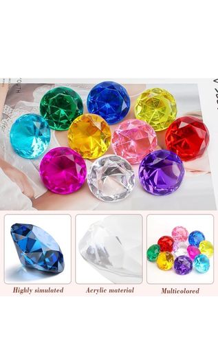 Large Acrylic Gemstones