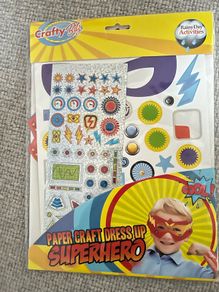 New - Paper Craft Dress Up Superhero