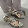 Jimmy Choo Ivette Champagne Sandal - 41 Image 2