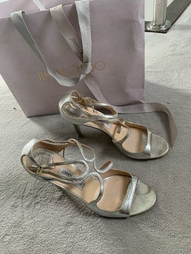 Jimmy Choo Ivette Champagne Sandal - 41