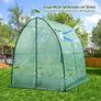SPRING SALE | Portable Tunnel Greenhouse Outdoor: Heavy Duty Walk in Green House with Mesh Windows Durable Plastic PE Cover for Outside, 1.8x1.8x2m Image 4