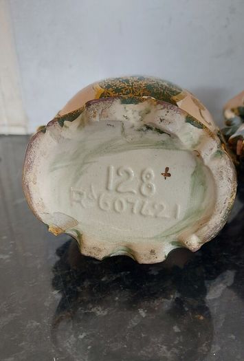 Beautiful pair of antique mantel vases