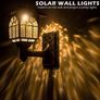 Solar Fence Lights Solar Lights Outdoor Garden LED Solar Powered Outdoor Wall Lights Waterproof Decor for Patio Yard Warm White 2 Pack Image 4