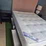 Bed frame, mattress, headboard, 2 night stands and lamp Image 3