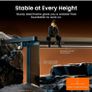 Shape Rectangular Desk design Standing Desk Product dimensions 120D x 60W x 72H centimetres Colour Black Style Modern Smooth Height Adjustment - Effortlessly adjust this sit-stand desk from 72 cm to 118 cm with a smooth electric mechanism. Perfect for tra Image 5