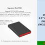 2.5'' Hard Drive Enclosure External Hard disk Caddy USB 3.0 Image 4