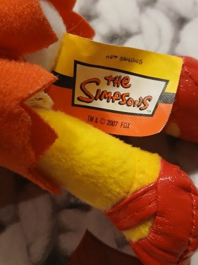 The Simpsons Lisa Simpson Small Plush Soft Toy Vintage 2007 Fox Matt Groening