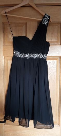 Quiz Black one shoulder Dress