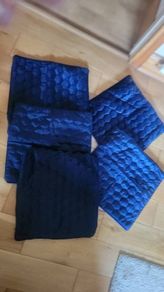 Soft Velour Sapphire Blue Cushion Covers x5