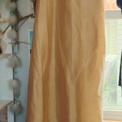 Golden Long Curtains