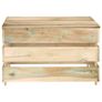 Piece Garden Lounge Set Green Impregnated Pinewood Image 4