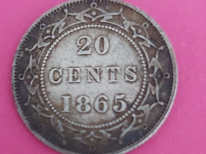 Newfoundland 1862 20 Cent Sterling Silver Coin