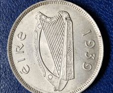 Ireland Silver 1939 Florin Coin