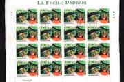 2013 Ireland St Patrick's Day Commemorative Stamp Sheetlet Plate 1A1A1A1A Fine CDS Used with Dublin cancel of 7th February 2013 (First day of issued) on envelope extract.