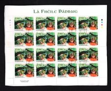 2013 Ireland St Patrick's Day Commemorative Stamp Sheetlet Plate 1A1A1A1A Fine CDS Used with Dublin cancel of 7th February 2013 (First day of issued) on envelope extract.