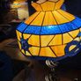 Tiffany style glass nautical table lamp Image 2