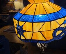 Tiffany style nautical lamp 100 ea ..NO ROOM SO NOW 150 FOR PAIR )