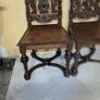 2 antique oak chairs Image 4
