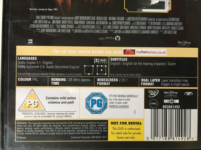 National Treasure 1+2 (Nicolas Cage) [Movie 2xDVD]