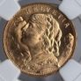 1930B Switzerland G20 Francs Gold Coin MS65 Image 4