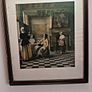 Vintage Pieter de Hooch Framed Print Historic Combridge Dublin Gallery Label Image 2