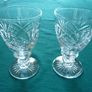 Tudor crystal sherry glasses Image 2