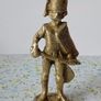Pair of Vintage Brass Napoleonic Era Soldier Figurines. Image 6