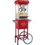 Popcorn Maker with Cart, 850W Popcorn Popper Machine, 8 Oz Kettle Makes 48 Cups per Batch, Popcorn Maker Equipped with Tempered Glass, Includes 4 Scoops, Movie Theater Style, Red Image 9