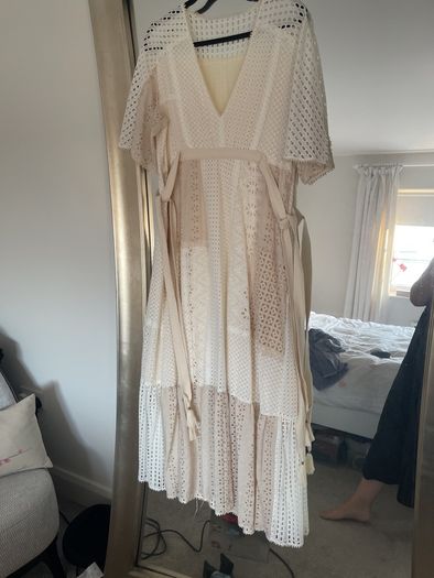 maxi dress broderie anglaise
