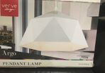 Modern geometric white Metal pendant light