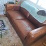 2 x real leather couches Image 3