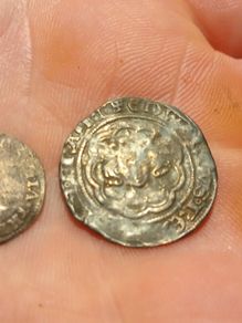 2 silver hammered coins